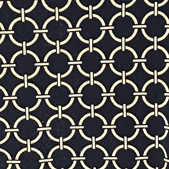 Michael by Michael Kors Blouse Womens Large Geometric Peasant Top Black Tan - Picture 14 of 14